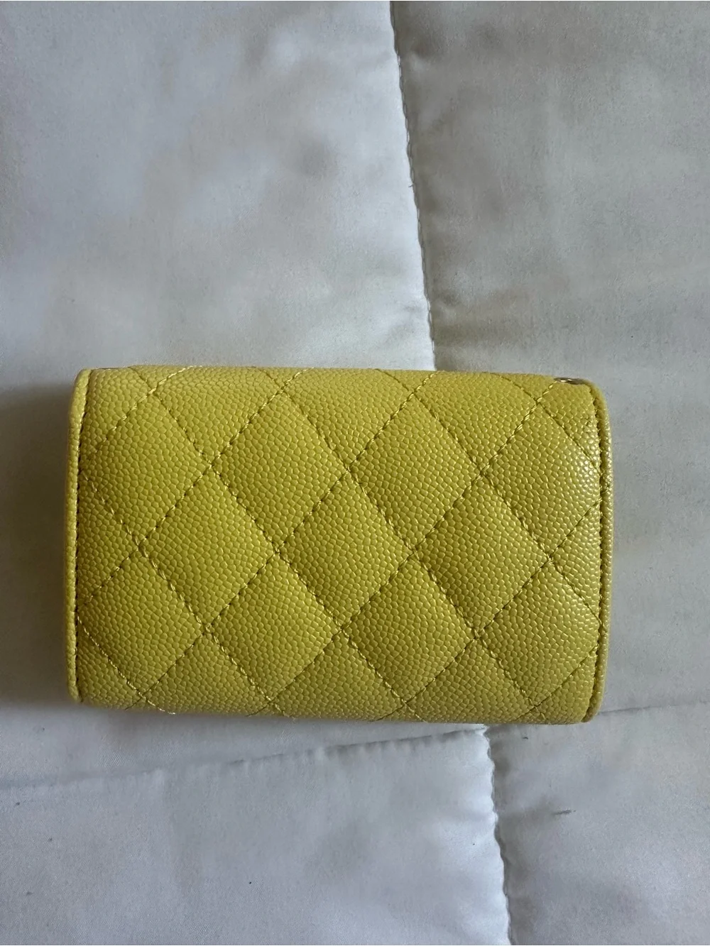 Luxury yellow wallet
